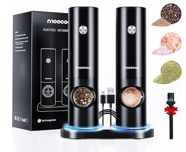 Read more about the article Moocoo Electric Salt and Pepper Grinder Set: A Game-Changer in the Kitchen
